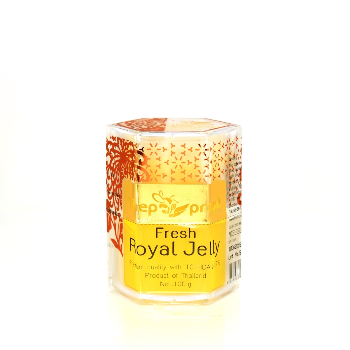 Fresh Royal jelly 100g Thepprasit Honey