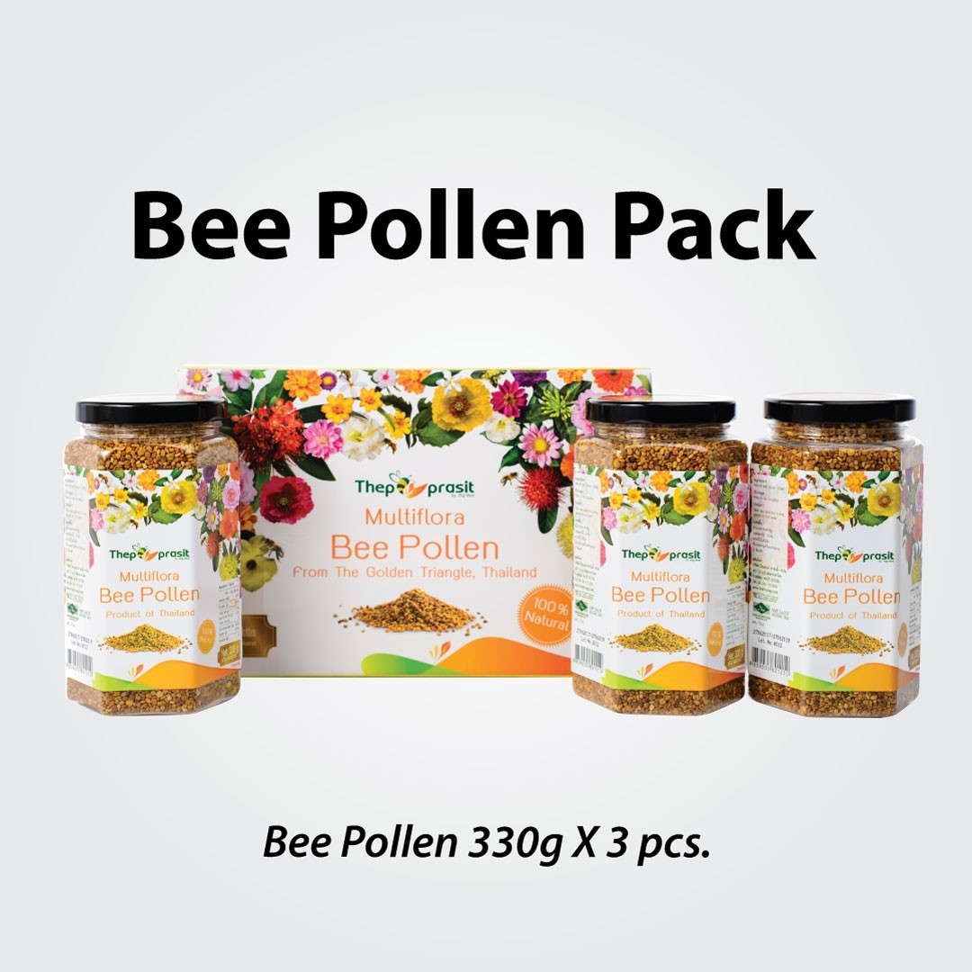 Multifora Bee Pollen 330g X 3 Thepprasit Honey Online Shopping Honey Bee Pollen Royal Jelly